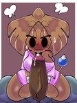 3:4 animal_humanoid anthro big_breasts blush bodily_fluids bottomless breasts brown_body brown_penis brown_skin bulge cleavage clothed clothing cum dark_penis dialogue digital_media_(artwork) dripping_penis duo embarrassed english_text erection faceless_character faceless_male female generation_2_pokemon genital_fluids genitals hair hitmontop human humanoid humanoid_genitalia humanoid_penis interspecies jammedvhs looking_at_viewer male male/female mammal mammal_humanoid nintendo offscreen_character open_mouth penis pokemon pokemon_(species) pokephilia pouty side_boob simple_background slightly_chubby solo_focus speech_bubble sweat sweatdrop text thick_thighs topwear vein veiny_penis wide_hips