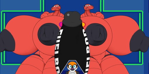 big_breasts big_penis black_nipples black_penis breasts car female genitals group huge_breasts huge_penis hyper hyper_genitalia hyper_penis machine male male/female nipples penis red_body shota size_difference trio vehicle young necrobern humanoid living_car living_machine living_vehicle vehicle_humanoid hi_res
