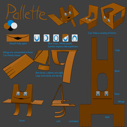 ambiguous_gender box cardboard cardboard_box container multiple_poses pose solo text firespire pallette_(firespire) animate_inanimate 1:1 3d_(artwork) digital_media_(artwork) english_text hi_res model_sheet