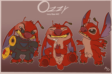 4_arms 4_fingers 4_toes angry animal_genitalia antennae_(anatomy) anthro back_spines balls barefoot bodily_fluids bodysuit border chest_tuft claws clenched_teeth clone clothed clothing cum cumshot dipstick_antennae dual_wielding ejaculation erection eyes_closed eyewear feet fingers fully_sheathed fur genital_fluids genitals glasses gun hands_behind_head head_tuft holding_gun holding_object holding_ranged_weapon holding_weapon long_ears looking_at_viewer male masturbation multi_arm multi_limb multicolored_antennae notched_ear nude orange_border orgasm orgasm_face outline pawpads penile penile_masturbation penis plasma_blaster_(lilo_and_stitch) plasma_gun ranged_weapon red_nose red_pawpads scrunchy_face sharp_teeth sheath sitting skinsuit small_tail smile solo spacesuit standing suit tail teeth text tight_clothing toe_claws toes tuft weapon yellow_teeth fuf disney lilo_and_stitch fan_character leroy_(lilo_and_stitch) alien experiment_(lilo_and_stitch) 2016 character_name english_text hi_res model_sheet multiple_images signature
