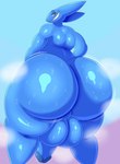 anthro balls big_balls big_butt big_penis biped blue_body blue_penis bodily_fluids bubble_butt butt eyebrows genitals glistening glistening_arms glistening_balls glistening_body glistening_butt glistening_genitalia glistening_legs glistening_penis huge_balls huge_butt huge_penis hyper hyper_butt looking_back male nude overweight overweight_anthro overweight_male penis perineum rear_view sharp_teeth simple_background solo standing steam sweat sweaty_balls sweaty_butt sweaty_genitalia teeth thick_thighs wide_hips megacoolbear_(artist) boris_(theboris) alien amphibian diplocaulus nectrid digital_drawing_(artwork) digital_media_(artwork) hi_res portrait shaded three-quarter_portrait