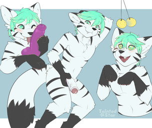 anthro bodily_fluids clock cum dildo foreskin genital_fluids genitals humanoid_genitalia humanoid_penis hypnosis licking male mind_control oral penis pose sex_toy solo tongue tongue_out watch taintedstar kourii_raiko domestic_cat felid feline felis mammal