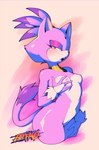 anthro areola blush breasts eyelashes female fur holding_breast nipples purple_body purple_fur solo thick_thighs white_body white_fur biffalo sega sonic_the_hedgehog_(series) blaze_the_cat domestic_cat felid feline felis mammal absurd_res hi_res