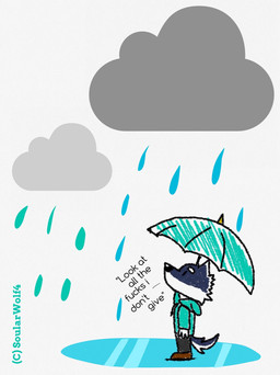 anthro black_eyes chibi clothing cloud countershading male raining simple_background solo text umbrella water soularwolf4 lagoon_lounge kuugo_(lagoon_lounge) canid canine canis domestic_dog husky mammal nordic_sled_dog spitz alternate_version_at_source english_text hi_res