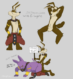 anal angry animal_genitalia anthro balls bracelet canine_genitalia clothed clothing crouching duo furry_balls genitals hairless jewelry kneeling male male/male male_penetrated neckwear nude overweight overweight_male penetration questionable_consent raised_arm sheath sign simple_background sitting smaller_on_top smile smirk text bunpicker dragon_ball dragon_ball_super looney_tunes warner_brothers champa wile_e._coyote canid canine canis coyote domestic_cat felid feline felis hairless_cat mammal sphynx_(cat) 2025 digital_media_(artwork) english_text hi_res procreate_(artwork) shaded simple_shading