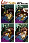 alarm_clock anthro bed clock countershading different_sound_effects duo eating eyes_closed furniture humor male morning night noisy ringing sleeping snoring sound_effects stripes tail vowelless vowelless_sound_effect zzz galgard calvin_and_hobbes calvin_(calvin_and_hobbes) hobbes felid human mammal pantherine tiger 2:3 comic