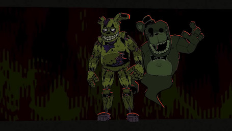 2_heads 3_fingers 4_fingers 5_fingers ambiguous_gender ambiguous_humanoid anthro axe beak bib big_eyes black_bow_tie black_sclera bow_tie brain clothing creepy electronics empty_eyes eye_patch eyewear female female_anthro fingers fire fist ghost_tail glitch gloves glowing glowing_eyes green_body group guts handwear hat headgear headwear holding_axe holding_knife holding_microphone holding_object hook hook_hand horror_(theme) human_skull jumpscare knife lips long_arms looking_at_viewer machine male male_anthro male_humanoid melting microphone multi_head music open_mouth open_smile organs pattern_clothing pattern_hat pattern_headgear pattern_headwear pattern_shirt pattern_topwear punch pupils purple_bow_tie ribs scary shaking shaking_head sharp_teeth shirt slit_pupils smile static stitch_(sewing) striped_arms striped_clothing striped_hat striped_headgear striped_headwear striped_shirt striped_topwear stripes teeth text top_hat topwear white_eyes wide_smile cryptiacurves jumpscare_warning sound_warning cryptiacurves_(modeler) five_nights_at_freddy's five_nights_at_freddy's_2 five_nights_at_freddy's_3 scottgames phantom_balloon_boy_(fnaf) phantom_chica_(fnaf) phantom_foxy_(fnaf) phantom_freddy_(fnaf) phantom_mangle_(fnaf) phantom_marionette_(fnaf) springtrap_(fnaf) withered_bonnie_(fnaf) animatronic avian bear bird canid canine chicken fox galliform ghost humanoid lagomorph leporid mammal monster monstrous_humanoid phasianid rabbit robot robot_anthro robot_humanoid spirit 16:9 2025 3d_(artwork) 3d_animation animated cel_shading digital_media_(artwork) hi_res huge_filesize long_playtime shaded sound url video widescreen