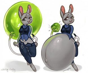 anthro before_and_after belly belly_expansion belt big_belly black_clothing black_eyebrows black_topwear black_vest blue_bottomwear blue_clothing blue_pants blue_shirt blue_topwear bottomwear breasts clothed clothing enema expansion eyebrows eyelashes female grey_body grey_ears hose hose_in_butt hose_inflation huge_belly hyper hyper_belly inflation liquid_inflation motion_lines navel navel_popping open_belt open_bottomwear open_clothing open_mouth open_pants open_smile outie_navel pants pink_inner_ear pink_mouth pink_nose purple_eyes shirt simple_background smile solo topwear vest water_inflation white_background dollylolly disney zootopia judy_hopps lagomorph leporid mammal rabbit 2025 colored digital_media_(artwork) hi_res shaded signature