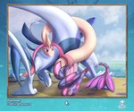 absurd_res all_fours ambiguous_gender ass_up beach coiling coiling_around_penis dubrother duo erection feral generation_2_pokemon generation_3_pokemon genitals hi_res legendary_pokemon looking_back lugia male male/ambiguous milotic nintendo outside penis pokemon pokemon_(species) raised_tail rear_view sand sea seaside sex sky tail tail_around_penis tail_fetish tail_play tail_sex tailjob water