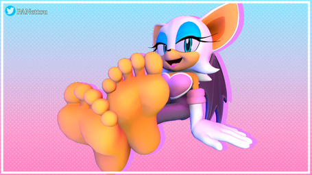 5_toes anthro barefoot bat_wings clothing feet female foot_focus gloves handwear membrane_(anatomy) membranous_wings open_mouth soles solo toes wings panettou sega sonic_the_hedgehog_(series) rouge_the_bat bat mammal 16:9 3d_(artwork) absurd_res digital_media_(artwork) hi_res widescreen