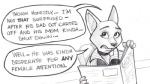 2016 anthro caliosidhe canid canine clothed clothing comic disney english_text female fox fur gwen_fawkes low_res mammal text zistopia zootopia