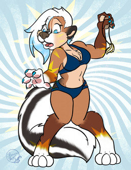 2017 anthro black_fur blue_eyes blue_hair bouncyotter bra breasts brown_fur cleavage clothed clothing female fluffy fluffy_tail fur hair mammal mustelid navel otter panties shawnthegirl skunk solo transformation underwear white_fur white_hair
Rating: Safe
Score: 1
User: Googlipod
Date: September 26, 2017 2017 anthro black_fur blue_eyes blue_hair bouncyotter bra breasts brown_fur cleavage clothed clothing female fluffy fluffy_tail fur hair mammal mustelid navel otter panties shawnthegirl skunk solo transformation underwear white_fur white_hair
Rating: Safe
Score: 1
User: Googlipod
Date: September 26, 2017