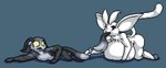 all_fours almost_fully_inside anthro belly big_ears black_body black_sclera bodily_fluids butt ears_down forced fur grey_background group hooves lying on_front oral_vore partially_inside pivoted_ears simple_background tail tail_grab tail_in_mouth tears trio vore white_body white_fur isagoodfriend microsoft ori_(series) xbox_game_studios ori_(ori) guardian_spirit moki_(species) digital_media_(artwork) hi_res pixel_(artwork)