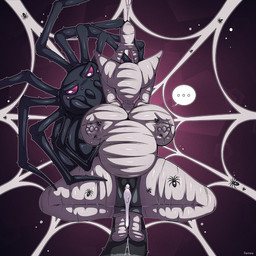 anthro arms_above_head arthropod_webbing bdsm belly bestiality bestiality_impregnation big_belly big_breasts black_body black_fur bodily_fluids bondage bound breasts broodmother cum cum_in_vagina cum_inflation cum_inside dominant dominant_feral dominant_male duo encasement female female_on_feral feral fur genital_fluids grey_body grey_fur huge_belly huge_breasts impregnation inflation interspecies interspecies_impregnation male markings multi_limb nipple_outline pregnant pregnant_female ring_(marking) ringed_tail solo_focus spider_web spread_legs spreading striped_markings striped_tail stripes submissive submissive_anthro submissive_female suspension suspension_bondage tail tail_markings thick_thighs unconscious web_bondage web_encasement fapmew vixy_valentine arachnid arthropod felid mammal spider 1:1 hi_res