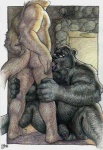 2002 anthro balls bear belly biceps canine captaingerbear chest_tuft chubby duo eyewear fellatio fireplace fur gay glasses hairy male mammal muscles oral oral_sex penis sex tuft uncut wolf
Rating: Explicit
Score: 10
User: unforget
Date: June 24, 2013