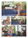 animal_genitalia anthro canid canine clock comic detailed_background dialogue dressing english_text fox fully_sheathed fur game_boy game_boy_family genitals hi_res jayden_coultier_(zaush) male mammal nintendo nintendo_entertainment_system nude orange_body orange_fur phone_call plant red_fox sheath solo text true_fox watch wristwatch wristwatch_only zaush