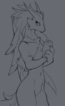 4_fingers anthro beverage beverage_can breasts female fingers fur hair holding_beverage holding_object navel nipples nude solo 2d10 nintendo pokemon blaziken generation_3_pokemon pokemon_(species) 2020 hi_res