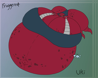 ambiguous_gender anthro belly big_belly big_breasts big_butt black_clothing black_panties black_topwear black_underwear blue_background blue_body breasts butt claws clothing duo eyelashes eyewear female feral green_background green_eyes grey_jewelry grey_necklace huge_belly huge_breasts huge_butt hyper hyper_belly hyper_breasts hyper_butt hyper_pregnancy jewelry machine navel necklace panties pregnant pregnant_anthro pregnant_female red_body simple_background three-quarter_view tight_clothing topwear underwear yellow_eyes yellow_sclera froggerest uki_(froggerest) alien arthropod crab crustacean decapod malacostracan robot 2025 5:4 colored digital_drawing_(artwork) digital_media_(artwork) flat_colors hi_res signature