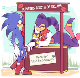 ambiguous_gender anthro bedroom_eyes blush booth detailed_background duo eye_contact flirting flying kissing_booth looking_at_another male narrowed_eyes seductive text marik_azemus34 nights_into_dreams sega sonic_the_hedgehog_(series) nights_(nights_into_dreams) sonic_the_hedgehog eulipotyphlan hedgehog humanoid mammal 2025 english_text hi_res