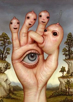 abstract_art ambiguous_gender anthro bodily_fluids breasts cursed_image feral fingering fingering_self fingers forest_background hand_eye horror_(theme) humanoid_hands lactating masturbation nipple_fetish nipple_play nipple_suck nipple_suction projectile_lactation solo sucking surrealism unusual_anatomy what why naoto_hattori humanoid monster nipple_creature