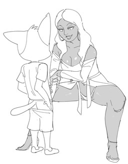 age_difference ankle_strap_heels anthro arms_bent bare_shoulders bent_arm bent_leg big_head biped bottomwear bottomwear_down breasts butt cleavage clothed clothed_female clothed_human clothing curved_eyebrows dark_body dark_skin dress duo ear_piercing ear_ring erection eyebrows eyelashes eyeshadow faceless_anthro faceless_character faceless_male feet female female_on_anthro fingers footwear foreskin fur fur_tuft genitals glans glistening glistening_body glistening_genitalia glistening_glans glistening_lips glistening_penis hair hand_on_another's_penis hand_on_penis head_tuft high_heeled_sandals high_heels human_on_anthro humanoid_feet humanoid_genitalia humanoid_hands humanoid_penis interspecies iris lips long_hair looking_at_genitalia looking_at_penis looking_down makeup male male/female male_on_human navel no_pupils older_female older_human one_ear_up partially_clothed partially_clothed_anthro partially_clothed_male partially_retracted_foreskin penis piercing plantigrade pointy_ears prick_ears ring_piercing sandals shirt shoes short_tail shorts shorts_down shota smile smiling_at_viewer spread_legs spreading standing straight_hair t-shirt tail thick_thighs thin_eyebrows thong three-quarter_view topwear touching_penis tuft underwear young young_anthro young_male younger_anthro younger_male dbaru litterbox_comics vincent_(litterbox_comics) calico_cat domestic_cat felid feline felis human mammal 2023 digital_drawing_(artwork) digital_media_(artwork) hi_res monochrome sketch