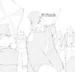 1800s anthro blood bodily_fluids clothed clothing cross flag france group headgear iron_cross male melee_weapon military napoleonic nosebleed prussia simple_background soldier sword text uniform warrior weapon white_background yelling callmetatsuo canid canine canis mammal undead wolf zombie german_text hi_res sketch translated