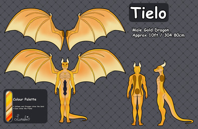 2_penises animal_genitalia animal_penis anthro black_penis claws color_swatch finger_claws front_view genitals gold_scales hemipeen hemipenes knot knotted_hemipenes knotted_penis looking_at_viewer male membrane_(anatomy) membranous_wings multi_genitalia multi_penis penis rear_view red_eyes scales scaly_tail side_view solo stated_height tail text toe_claws ventral_scales wing_claws wings yellow_body yellow_scales lunalaimoonglow mythology vtuber tielo dragon gold_dragon mythological_creature mythological_scalie scalie absurd_res artist_name character_name colored digital_drawing_(artwork) digital_media_(artwork) english_description english_text hi_res model_sheet signature