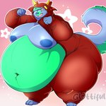 anthro belly belly_expansion big_belly chubby_cheeks clenched_hands clothing expansion fat_rolls huge_belly hyper hyper_belly hyper_inflation kigurumi macro male morbidly_obese morbidly_obese_anthro morbidly_obese_male navel nipples obese obese_anthro obese_male onesie overweight overweight_anthro overweight_male slightly_chubby solo thick_arms thick_thighs glottiful mythology canid canine canis domestic_dog dragon mammal mythological_creature mythological_scalie scalie 1:1 absurd_res hi_res