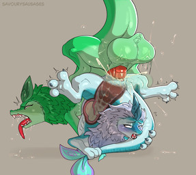 abdominal_bulge anus balls big_balls big_penis blue_body blue_fur blush bodily_fluids bouncing_balls cervical_contact cum cum_in_uterus cum_in_vagina cum_inside curling_toes dripping drooling ejaculation excessive_genital_fluids excessive_vaginal_fluids eye_roll feet female female_penetrated feral feral_on_feral feral_penetrated feral_penetrating from_behind_position fur genital_fluids genitals green_body green_fur holding_own_tail holding_tail horn huge_balls huge_penis internal internal_vaginal looking_pleasured male male/female male_penetrating male_penetrating_female mane motion_lines open_mouth penetration penile penile_penetration penis penis_in_vagina perching_position saliva saliva_drip saliva_on_face saliva_string scrotum_flap sex snarling stretched_vagina tail tongue tongue_out tremble_spikes uterus vaginal vaginal_canal vaginal_fluids vaginal_fluids_on_penis vaginal_penetration vulva savourysausages disney mythology raya_and_the_last_dragon pengu_(ratld) sisu_(ratld) dragon eastern_dragon mythological_creature mythological_scalie scalie absurd_res hi_res brother_(lore) brother_and_sister_(lore) incest_(lore) sibling_(lore) sister_(lore)