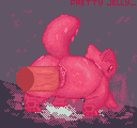 ambiguous_gender anal anal_penetration big_butt butt disembodied_penis genitals huge_butt male male_penetrated penetration penis prettyjelly domestic_cat felid feline felis goo_creature mammal animated digital_media_(artwork) pixel_(artwork) pixel_animation