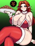 big_breasts biped blush bra breasts clothed clothing dialogue eyelashes female hair huge_breasts legwear looking_at_viewer not_furry pupils simple_background smile solo speech_bubble text thick_thighs thigh_highs three-quarter_view underwear zapklink_(artist) elf 3:4 hi_res