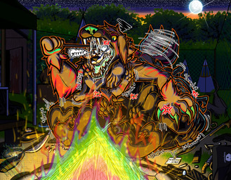 anthro breed campfire camping campsite chyme critter digestion domesticated dusk fatal_vore food fur group hungry male male_pred multiple_prey park remains rumbling_stomach s'more shepherd squirming tail tail_motion tailwag vore wag jammie_monsta_doggo wildlife jammie karst karst_shepherd karst_shepherd_dog canid canine canis domestic_dog humanoid husky mammal monsta nordic_sled_dog spitz unknown_species hi_res nonbinary_(lore)