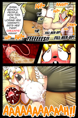 anthro anthro_penetrated black_nose blush bodily_fluids breasts clothing cum cum_in_vagina cum_inflation cum_inside dialogue dominant dominant_anthro dominant_male dominant_old drugged drugged_sex duo faceless_character faceless_male female female_penetrated genital_fluids genitals humanoid_genitalia humanoid_penis impregnation inflation internal legwear legwear_only loli male male/female male_penetrating male_penetrating_female nipples open_mouth penetration penis rope sex speech_bubble spread_legs spreading submissive submissive_anthro submissive_female submissive_young substance_intoxication sweat text uterus vaginal vaginal_penetration vulva young young_anthro dexstar sega sonic_the_hedgehog_(series) cream_the_rabbit lagomorph leporid mammal rabbit 2:3 comic digital_media_(artwork) english_text hi_res