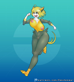 areola big_breasts bouncing_breasts breasts female fur genitals long_legs nipples nude pawpads pokemorph running solo tail tongue tongue_out vulva dex_appeal nintendo pokemon boltund canid canine generation_8_pokemon humanoid mammal pokemon_(species) hi_res