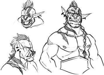 anthro armor belt big_deltoids big_muscles big_pecs deltoids ear_piercing ear_ring facial_piercing front_view hair huge_muscles huge_pecs looking_away looking_forward looking_up male male_humanoid muscular muscular_anthro muscular_arms muscular_male nipples nose_piercing nose_ring open_mouth pecs piercing ring_piercing serratus side_view simple_background solo standing three-quarter_view unconvincing_armor white_background bristol humanoid orc 2017 digital_media_(artwork) half-length_portrait monochrome portrait sketch