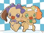 bikini bikini_bottom bikini_top chibi clothed clothing crossdressing duo female femboy heart_symbol male string_bikini swimwear two-piece_swimsuit dekoco_(artist) jewelpet sanrio sega sega_fave io_(jewelpet) prase_(jewelpet) canid canine canis domestic_dog domestic_rabbit lagomorph leporid lop_rabbit mammal oryctolagus poodle rabbit 4:3