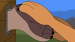 curling_toes duo feet foot_fetish foot_focus male male/male pawpads paws tickle_torture tickling tickling_feet weston cowboyrut canid canine canis mammal wolf animated