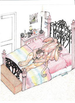 69_position anal anthro anthro_on_anthro anthro_penetrated anthro_penetrating anthro_penetrating_anthro athletic balls bangs bed bedding bedroom biped detailed_background duo erection facial_hair fluffy fluffy_tail fur furniture genitals hair high-angle_view inside kennith_the_lion long_bangs lube male male/male male_penetrated male_penetrating male_penetrating_male mutual_oral nipples on_bed oral overweight pawpads paws penetration penile penis rimming sex sideburns tail wood werew0lfyiff wolvy canid canine canis felid lion mammal pantherine wolf 2017 absurd_res hi_res shaded signature traditional_media_(artwork)