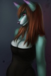 breasts canine cleavage clothed clothing crecia dress female hair mammal porin red_hair simple_background solo standing wolf
Rating: Safe
Score: 11
User: queue
Date: September 11, 2011
