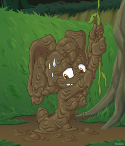 anthro big_breasts bodily_fluids breasts brown_eyes bubble dirty eyelashes female mud mud_covered muddy nipples nude plant quicksand scut_tail short_tail solo sweat sweatdrop tail vines wam qajarito sega sonic_the_hedgehog_(series) vanilla_the_rabbit lagomorph leporid mammal rabbit 2026 hi_res