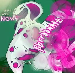 anus big_butt butt fart fart_fetish farting_at_viewer gas gas_cloud looking_at_viewer looking_back male musk musky_anus musky_balls musky_butt presenting presenting_anus presenting_balls presenting_hindquarters raised_tail smug solo speech_bubble tail text thick_thighs unimpressed genjii python reptile scalie snake absurd_res hi_res