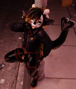 anthro clothing handles_on_hips harness hooves intersex latex latex_clothing latex_skinsuit mask null_bulge skinsuit solo tight_clothing rimfire bovid caprine caprine_demon demon goat_demon mammal 3d_(artwork) absurd_res digital_media_(artwork) hi_res