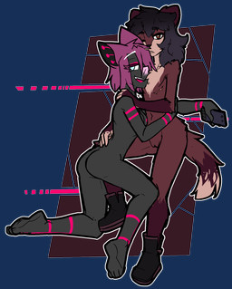 andromorph anthro black_hair boots butt circuit circuit_markings clothing cuddling duo electronics female footwear genitals hair holding_object holding_phone intersex male male/female markings nude phone purple_hair scar shoes simple_background translucent translucent_hair transparent_background vulva whimsicalforge honahe_(whimsicalforge) solvi_(mewgle) bat mammal mustelid musteline stoat true_musteline weasel alpha_channel hi_res