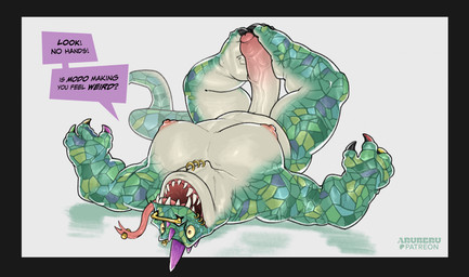 anthro autofootjob big_penis dialogue facial_piercing feet foot_fetish foot_play foreskin genitals green_body green_scales horn huge_penis humanoid_genitalia humanoid_penis lip_piercing lying male masturbation moobs nipples nose_piercing nose_ring nude nude_male on_back overweight overweight_male penis piercing ring_piercing scales septum_piercing septum_ring sharp_teeth simple_background solo tail teeth text thick_penis tongue tongue_piercing white_background aruberu goat_(movie) sony_corporation sony_pictures modo_olachenko komodo_dragon lizard monitor_lizard reptile scalie english_text hi_res
