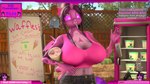 anthro big_breasts breasts camshow dessert female food ice_cream livestream midriff outside revamped_anthros solo surprise text whiteboard donglysfm friendship_is_magic hasbro my_little_pony arthropod changeling 16:9 3d_(artwork) 4k absurd_res digital_media_(artwork) english_text hi_res source_filmmaker_(artwork) widescreen