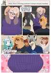 2017 5_fingers anthro artica_sparkle artik_ninetails ask_blog asking asking_another asking_what bexley_(scappo) big_breasts bovid breast_focus breasts canid canine canis caprine carmen_herrera chalkboard classroom clothed clothing collie comic conditional_dnp dialogue dobermann domestic_dog domestic_ferret emanata english_text eyebrows eyelashes eyewear female fingers fully_clothed glasses gloves_(marking) group heart_background heart_eyes heart_pattern heart_pupils heart_symbol hearts_around_body hearts_around_head herding_dog hi_res information_board joshua_(ghostbane) layered_heart layered_heart_pupils lecture linked_speech_bubble male mammal markings message mustelid musteline ogling pastoral_dog patreon patreon_logo pattern_background pinscher polygonal_speech_bubble pupils purple_clothing purple_sweater purple_topwear question ringed_pupils scappo school sesquin sheep sheepdog simple_background speech_bubble stare sweater teacher text topwear true_musteline url user_avatar user_message username weasel website_logo wolf yes-no_question