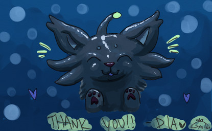 ambiguous_gender blue_body dancing feral fin glowing glowing_markings green_markings lure_(anatomy) markings purple_markings quadruped solo tail whiskers cosmicdiamond gyrotech failbetter_games fallen_london k'aazast lampcat nonbinary_(lore)