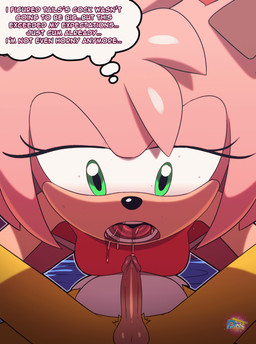 anthro anthro_on_anthro anthro_penetrated anthro_penetrating anthro_penetrating_anthro balls breasts butt duo erection fellatio female female_penetrated fur genitals green_eyes humanoid_genitalia humanoid_penis male male/female male_penetrating male_penetrating_female oral oral_penetration penetration penile penis pink_body pink_fur sex small_penis text yellow_body yellow_fur d-art sega sonic_the_hedgehog_(series) amy_rose miles_prower canid canine eulipotyphlan fox hedgehog mammal animated english_text hi_res