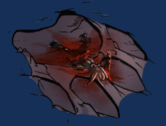 4_toes ambiguous_gender blood bodily_fluids feet footprint gore pawprint solo sticker toes zero_pictured kastawey human mammal alpha_channel colored sketch