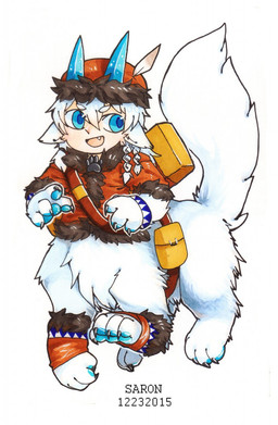 blue_eyes blue_horn butt_tuft clothing fur glistening glistening_eyes hair hat headgear headwear horn jacket leg_tuft looking_aside male open_mouth open_smile quadruped red_clothing red_hat red_headwear red_jacket red_topwear short_hair simple_background smile solo teeth text three-quarter_view topwear tuft white_background white_body white_fur white_hair asnnonaka nikox_(asnnonaka) snowroarer taur 2015 artist_name dated full-length_portrait hi_res portrait